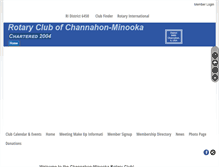 Tablet Screenshot of channahon-minookarotary.org